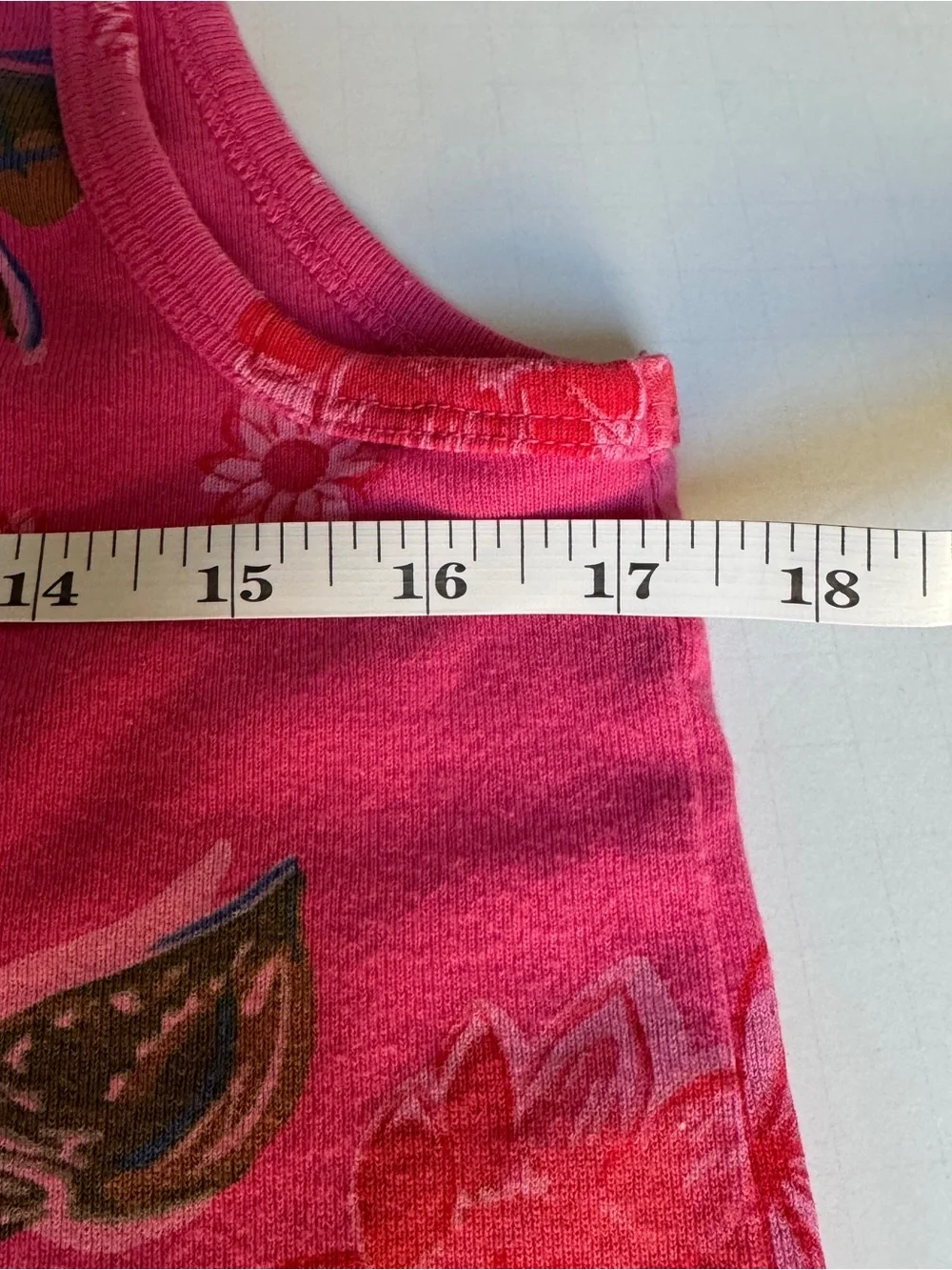 fresh produce Bright Pink Floral V-Neck Tank Size Med - Picture 8 of 10